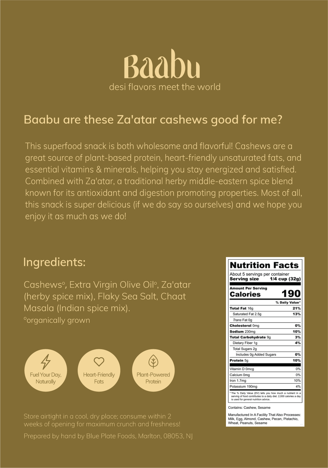 Za'atar Cashews